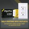 Faith 20A GFCI Outlets Slim, Duplex Receptacles with LED Indicator, Self-Test, White, 5PK GLS-20ATR-WH-05 - alternate 3